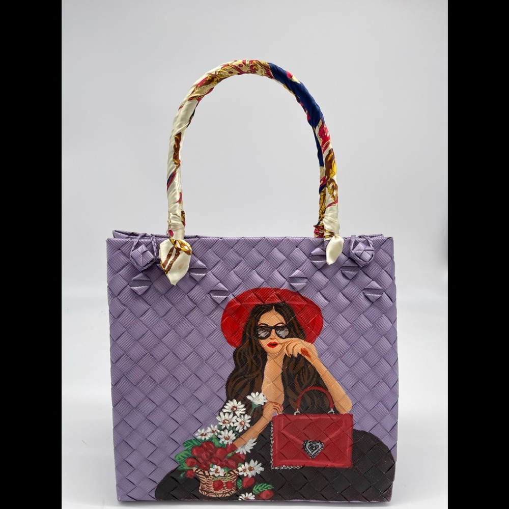 Sold ! Luxurizz Red Hat Girl Bayong Bag